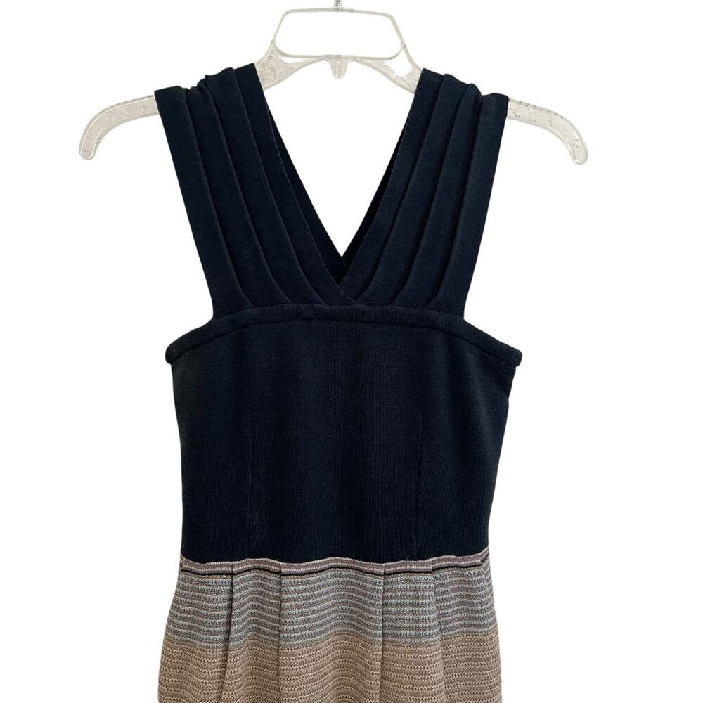Knitted & Knotted | Halter Wool Blend Metallic Sweater Dress Anthropologie XS - Picture 2 of 7